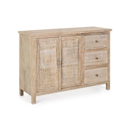 Credenza 2 Ante 3 Cassetti in legno Mayra Bizzotto